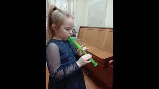 Asya Kitty Alone at Home. Albina Veretennikova (recorder), Anna Opolskaya (piano)