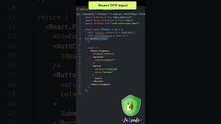 React OTP Input 🔢 #shorts #short #trending