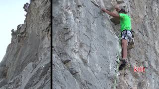 Grit Stone 6b, VII Tırmanıcı: Burçin Ay İzmir Kaynaklar Kaya Tırmanışı Rock Climbing Turkey