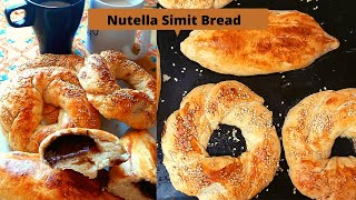 Nutella Simit Bread (ASMR)| Turkish Simit Pogacha/ Poğaça| Desi Badesi Pakwan