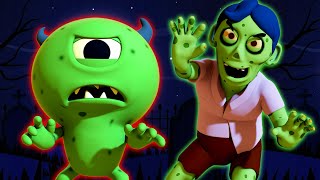 Zombie hatte ein kleines Monster🧟| Halloween-Lieder für Kinder | HooplaKidz Deutsch