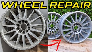 DIY Wheel Repair | Scratch Repair and Spraying | Cheap Restore