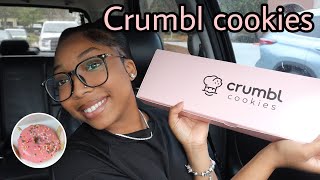 VLOGTOBER DAY 12: TRYING THIS WEEKS CRUMBL COOKIES MINI VLOG| Shalaya Dae