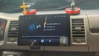 Toyota hi ace done upgrade to android head unit