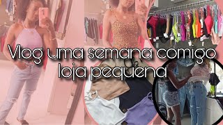 Vlog uma semana comigo na loja pequena