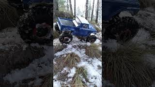 A 1960s Mercury  pick up truck made for Snow Wheeling,,BUT, It's 1/10 scale Axial R/C..