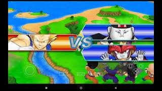 Dragon Ball Z: Tenkaichi Tag Team-PSP-USA-Vegeta Super Saiyan defeats C-19 and also the DR. GELO!