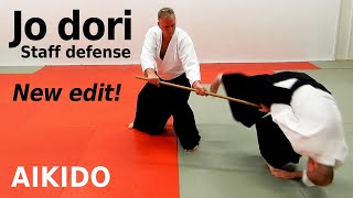 Aikido techniques against jo (staff) attacks, JO DORI, by Stefan Stenudd