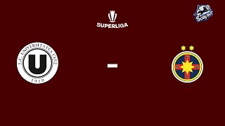 "U" Cluj Vs. FCSB, Etapa 16 SuperLiga 2024-2025 #Live