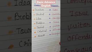 Basic Vs Advanced English #english