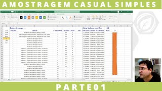 Amostragem Casual Simples para Inventário Florestal - Parte 01