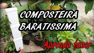 Como fazer composteira com pote de sorvete - Composteira como fazer - Composteira apartamento