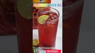 Healthy cranberry Mocktail |thepepperific|