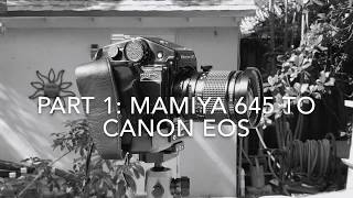 Mamiya 645 to Canon EOS shift adapter (Kipon)