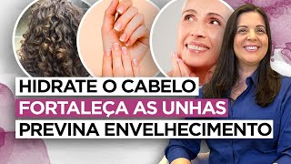 Combo anti-envelhecimento, hidratante capilar e fortalecedor de unhas