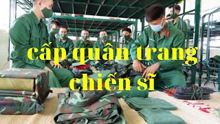 Những loại quân trang được cấp cho chiến sĩ trong 1 năm.