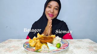 Mukbang batagor dan siomay rasa nya enak dan nikmat 👍❤️