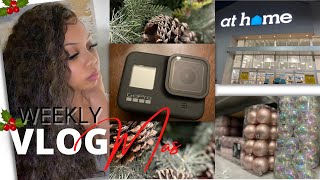 WEEKLY VLOGMAS | GRIEVING FOR THE HOLIDAY, CHRISTMAS DECOR SHOPPING, NEW GO PRO HERO 8, MATTE SWIM