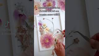 Bellos CUADROS con FLORES SECAS #cuadros #floressecas #manualidades #arte #floresprensadas