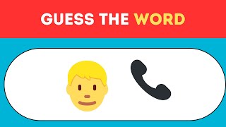 Guess the Word from Emojis! 🧐✨ Test Your Emoji Skills!