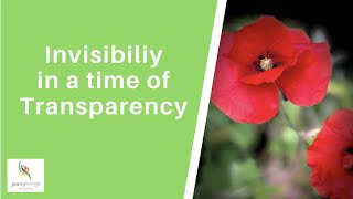 Invisibility in a time of transparency by Akiko Busch