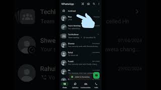 Highlight Important Chats on WhatsApp #whatsapp #favorite  #howto