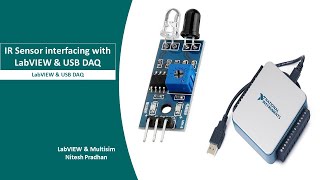 Infrared Sensor Interfacing with LabVIEW (IR sensor) USB 6009 Demonstration #LabVIEW