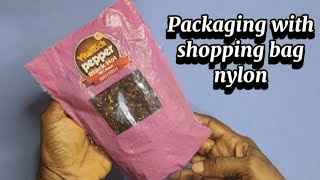 Packaging with shopping bag