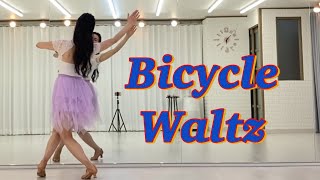 [중급 왈츠] Bicycle Waltz linedance l Demo l Intermediate  l 바이시클 왈츠ㅣ#Waltz#인천라인댄스 #초아라인댄스