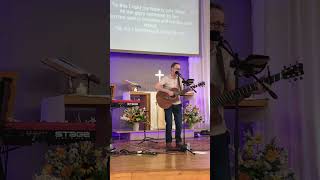 Graham Kendrick leading worship at Christ Church Tunbridge Wells 30 April 2023