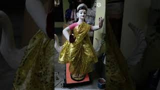 How to make saraswati idol at home step by step