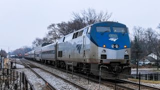 1080p HD: Amtrak's Ocean View Dome on the Hiawatha - Deerfield IL.