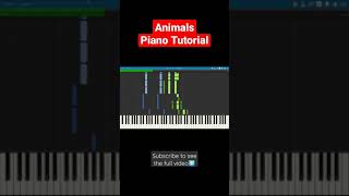 Animals - Martin Garrix Piano Tutorial (Synthesia)