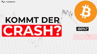 Steht Bitcoin vor einem großen Crash Richtung 30k? - Elliott Wave Analyse: Preisprognose - CoinDome