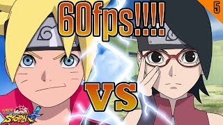 Naruto Ultimate Ninja Storm 4 60fps Test! | Boruto vs Sarada