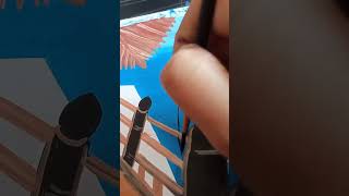 Easy acrylic painting || #shorts #shortsfeed