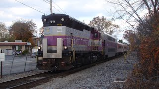 MBTA Extra- GP40MC #1116 Long hoods on the Middleboro extra with CT rail cars and Bi level coaches!