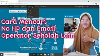 CARA MENCARI NO HP DAN EMAIL OPERATOR SEKOLAH LAIN