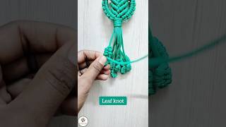 Macramé Leaf Knot 🌿 | Macrame Knot Tutorial