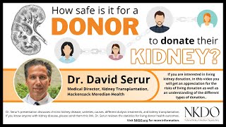 Dr. David Serur: Transplant Nephrologist, discusses kidney transplants.