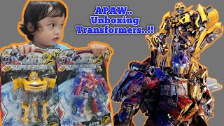 FAWWAZ UNBOXING MAINAN TRANSFORMERS