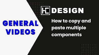 How to copy and paste multiple components