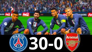 MESSI, RONALDO, MBAPPE, NEYMAR, ALL STARS | PSG 30-0 BARCELONA