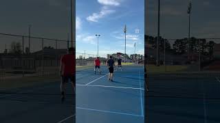 Who do you know thats SLAMMING it off that first return bounce? #pickle #ball #tennis #fun #outdoors