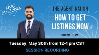 Session Recording: How to Get Listings NOW