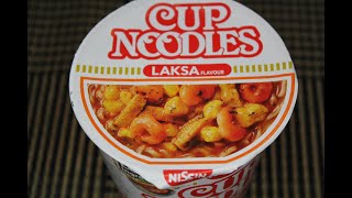 CUP NOODLES REVIEW IN SINGAPORE 新加坡杯面 | (LAKSA) NISSIN