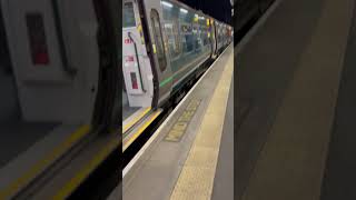 GWR Train at Maidenhead Station with 150 Years Display Sticker Celebrating The Marlow Branch Line