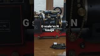 G Scale vs N Gauge. Model Railway build #trains #modelrailway #gscale #ngauge