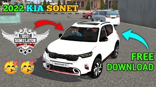 KIA SONET 2022 FOR BUS SIMULATOR INDONESIA BUSSID FREE DOWNLOAD