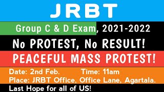 JRBT Gr-C & D Exam,2021-2022| Join the Peaceful Mass Protest| Last Hope for US| Please Participate 🙏